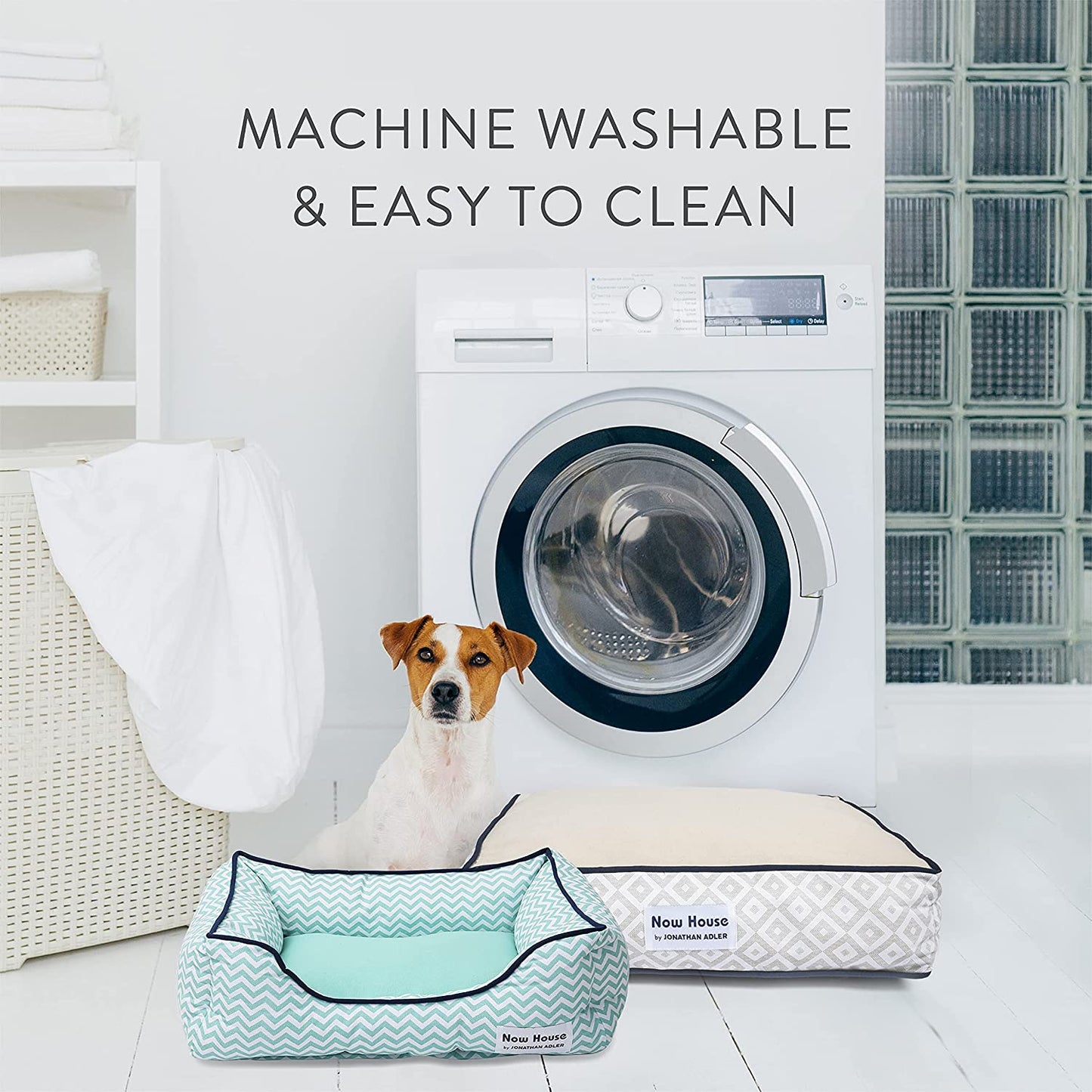 Now House for Pets by Washable Dog Beds - Dog Cuddler Bed or Cushion Dog Bed for Small and Large Dogs by Now House by - Dog Bed Washable, Pet Bed for Dogs, Puppy Bed