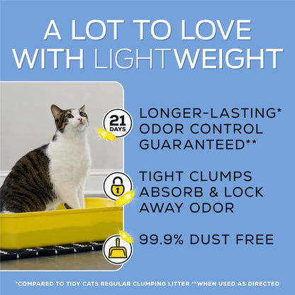 Purina  Lightweight Clumping Cat Litter, Low Dust, 24/7 Odor Control, 17 Lb. Pail