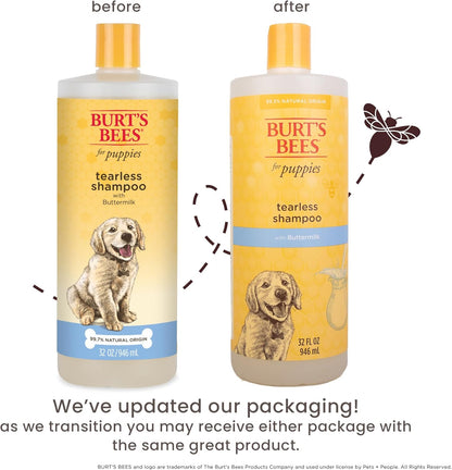 Tearless Puppy Shampoo with Buttermilk, 32Oz | Puppy & Dog Shampoo | Cruelty Free, Paraben & Sulfate Free Shampoo, Natural Shampoo for Dogs, Dog Wash, Dog Soap, Pet Shampoo